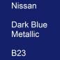 Preview: Nissan, Dark Blue Metallic, B23.